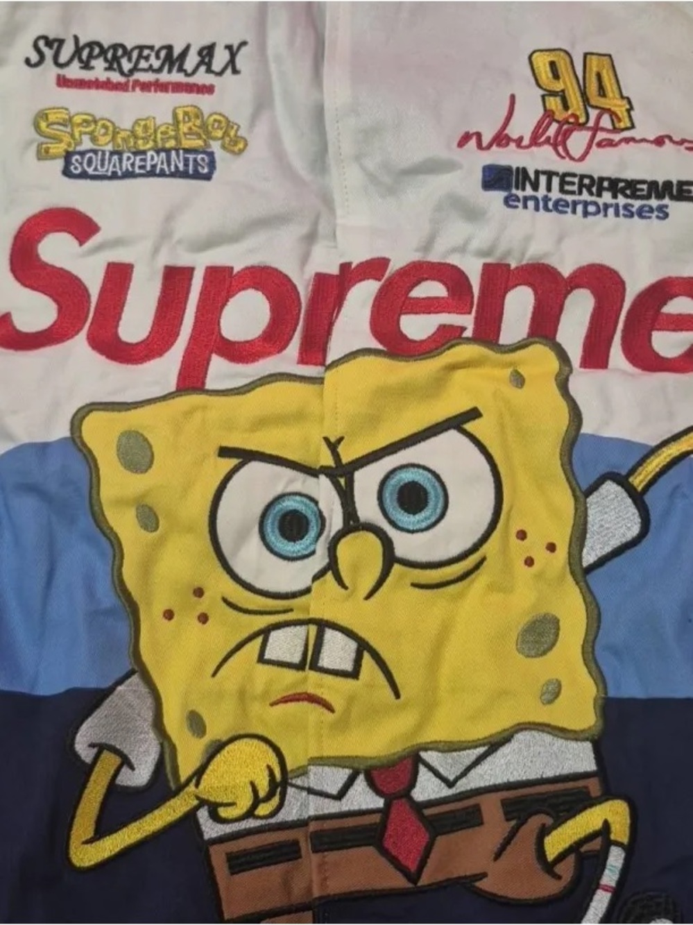 Supreme Multi-Color SpongeBob Racing Jacket - Picture 7 of 9